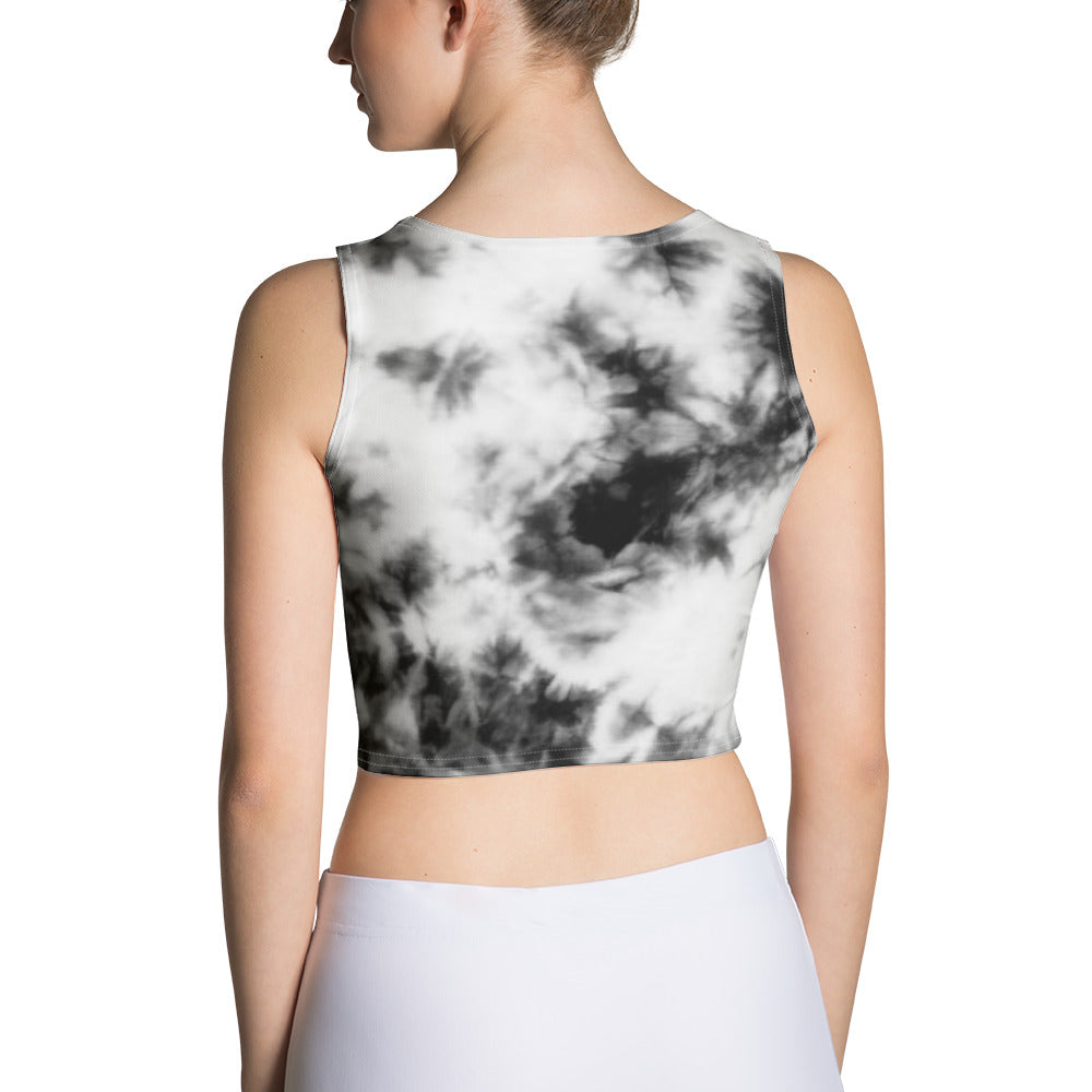 EVERSTRONG - Tie Dye Crop Top - Black/White