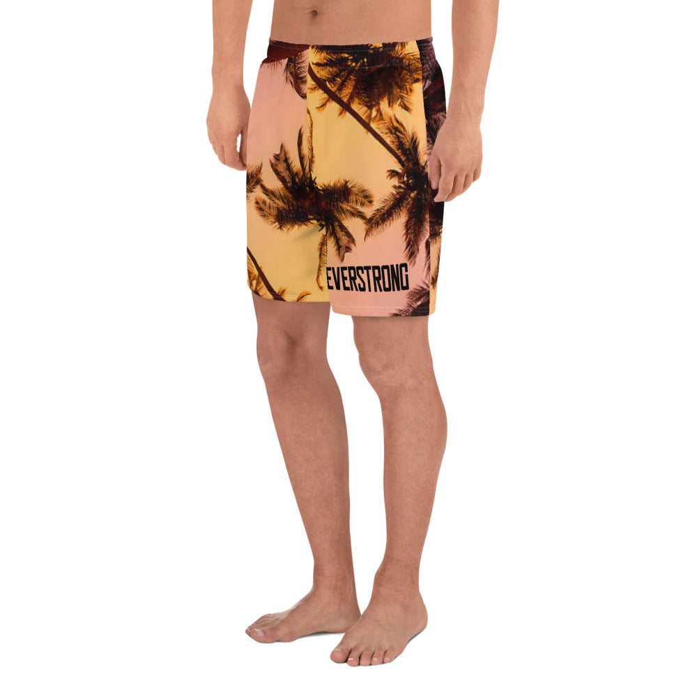 EVERSTRONG - "Sunset Palm Tree" Athletic Long Shorts