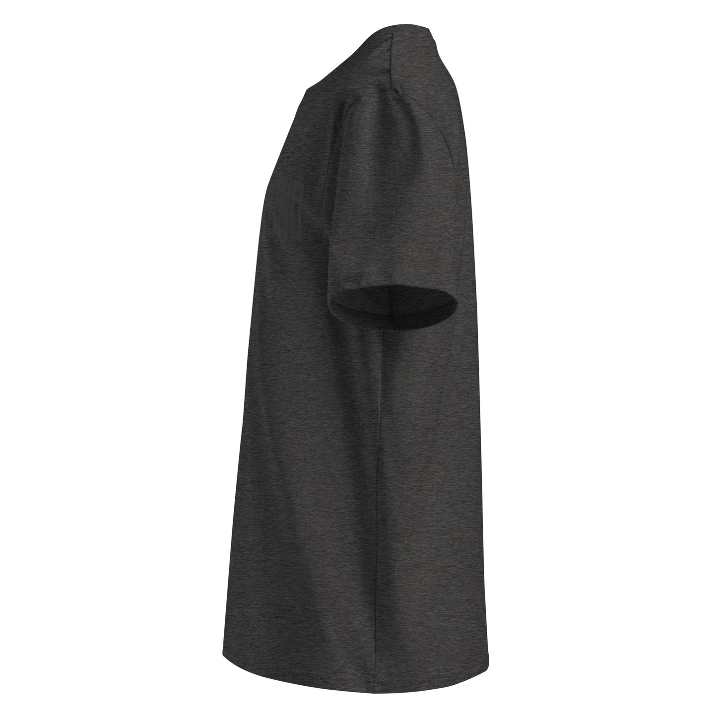 EverStrong organic ribbed neck t-shirt in teal color with bold 'EVERSTRONG' print.