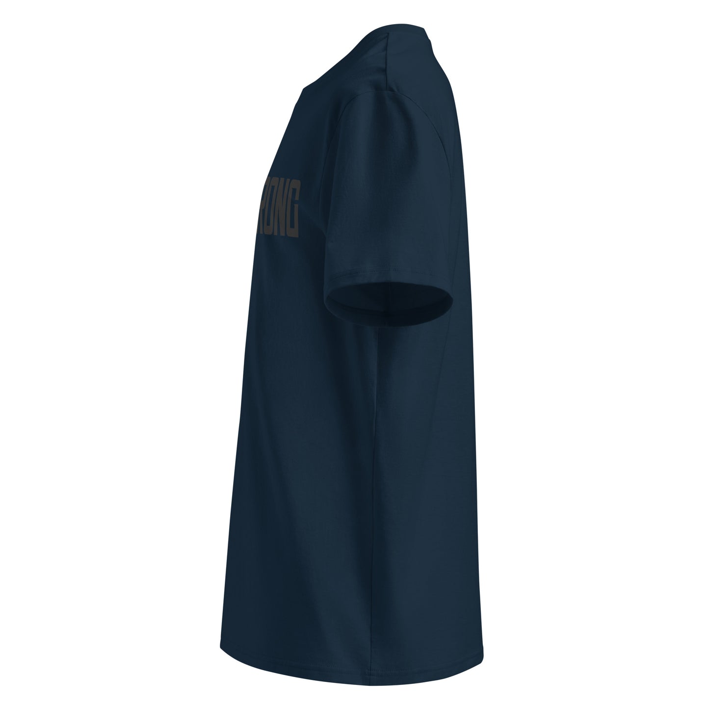 EverStrong organic ribbed neck t-shirt in teal color with bold 'EVERSTRONG' print.